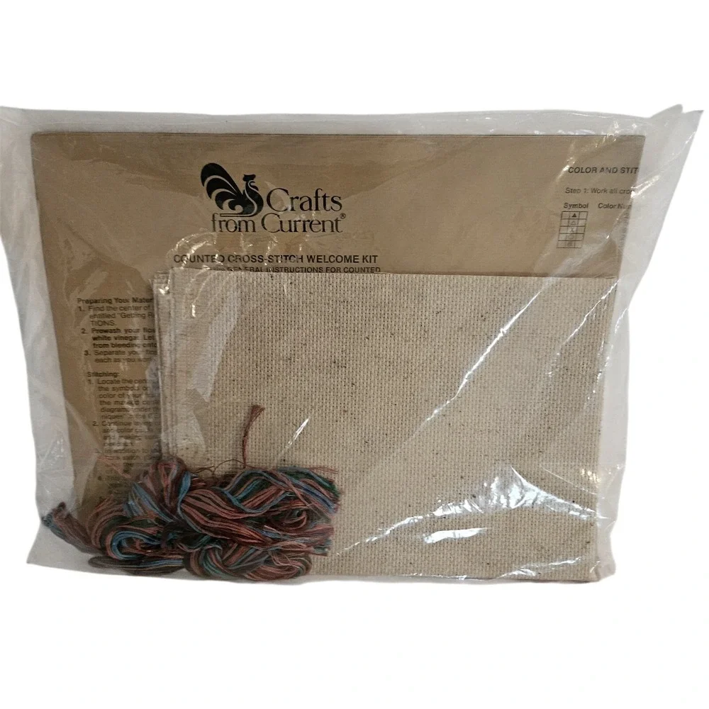 Welcome Counted Cross Stitch Kit Current # 7060-2 Unopened Personalize